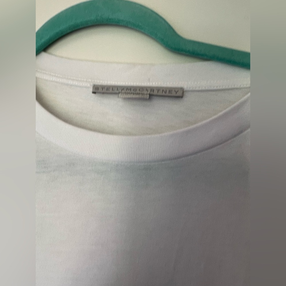 Stella McCartney White Short Sleeve Tee dress - Picture 9 of 10